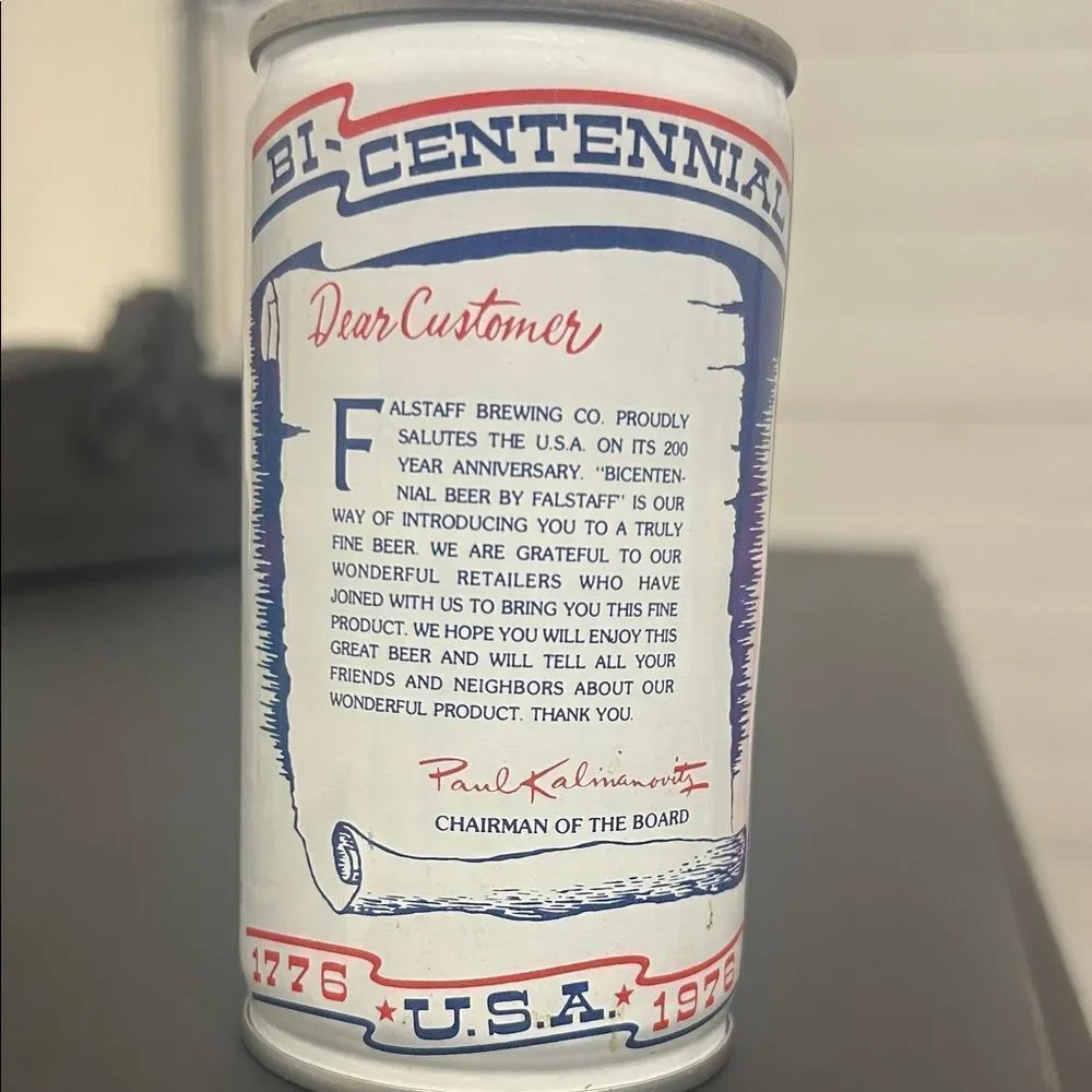 Falstaff Bicentennial Commemorative Can - Picture 2 of 4